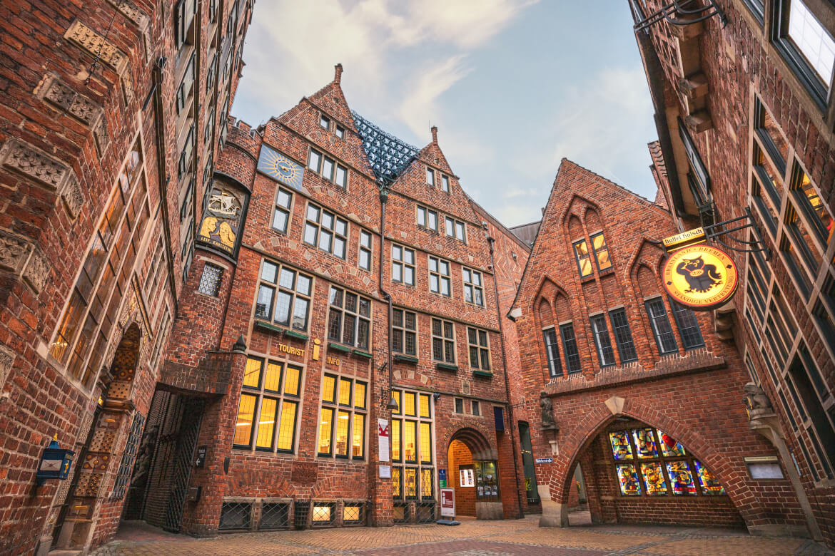 Häuserfassade in der Bremer Böttcherstraße