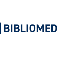 Das Bild zeigt das Wort BIBLIOMED in fetten, dunkelblauen Großbuchstaben auf weißem Hintergrund, zentriert in einem horizontalen Rechteck.